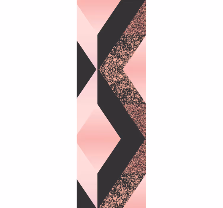 Papel mural geométrico patrón abstracto rosa - TenVinilo