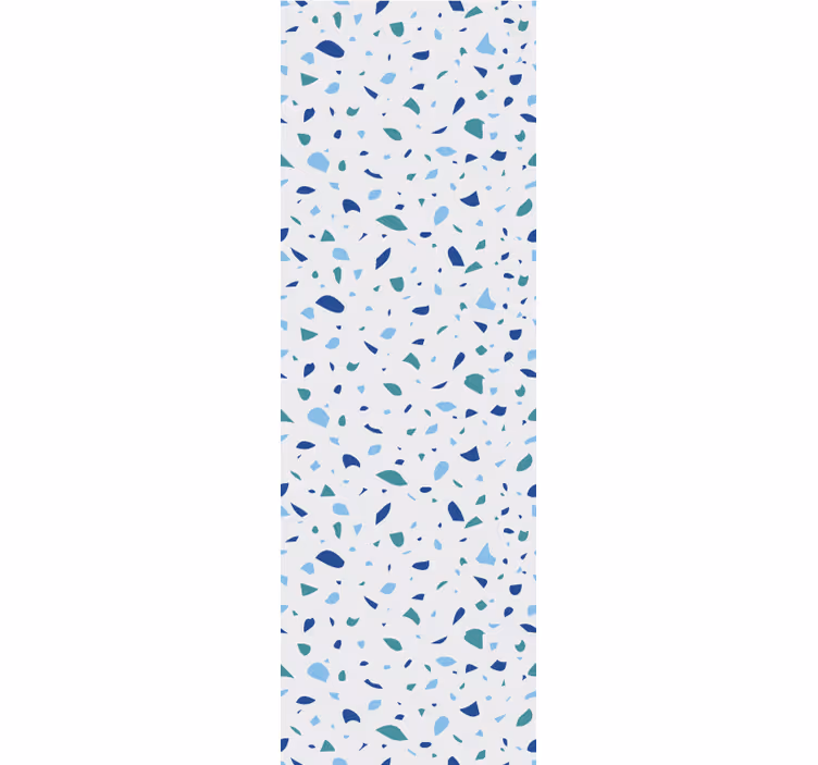 Papel mural texturas terrazo azul sencillo - TenVinilo