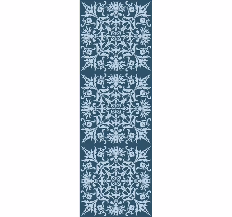 Papel mural floral patrón floral ornamental - TenVinilo