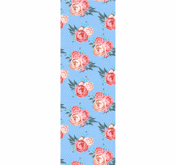 Papel pintado flores patrones de rosas florecientes - TenVinilo