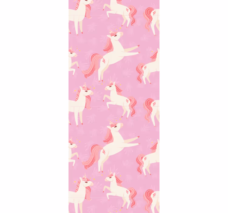 Papel mural animal unicornios bailando - TenVinilo