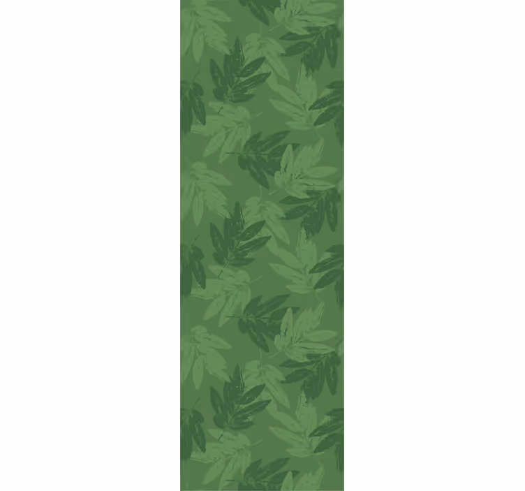 Papel mural hojas patrón simple verde - TenVinilo