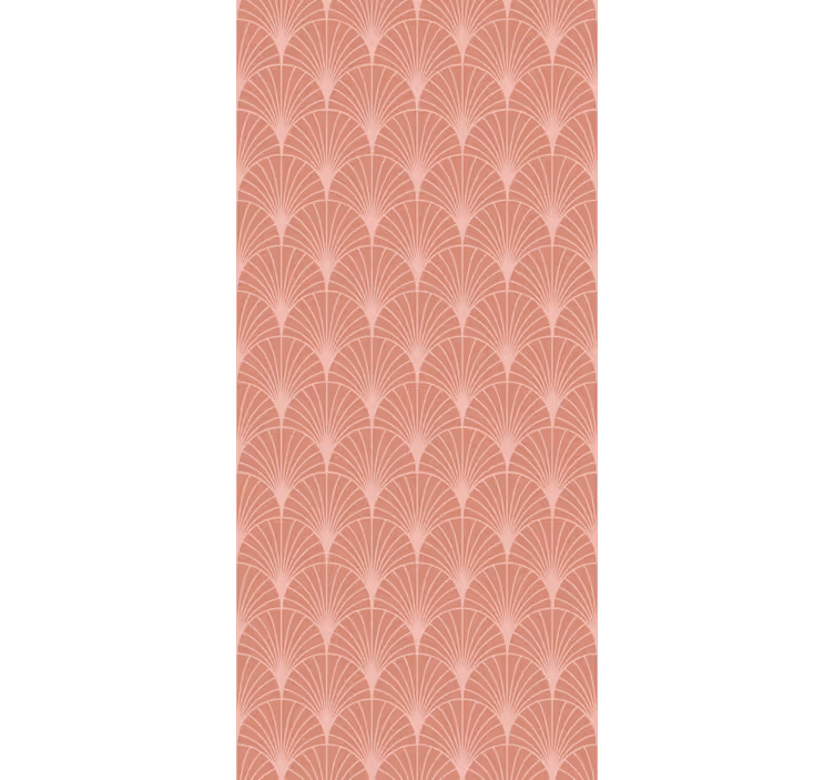 Papel mural arte elegantes formas de abanico - TenVinilo