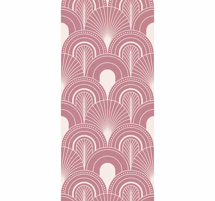 Papel mural geométrico patrón de arco elegante - TenVinilo