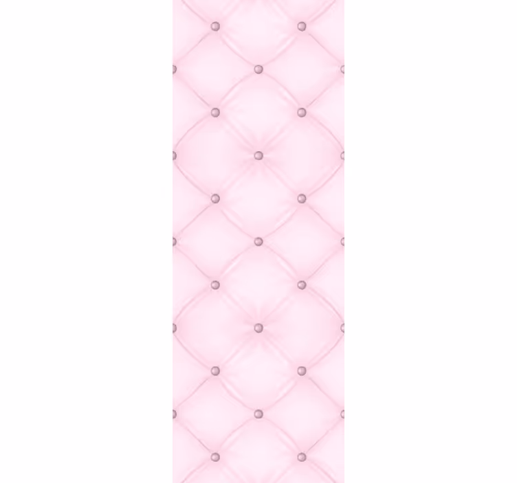 Papel mural textura elegante capitoné con botones rosas - TenVinilo