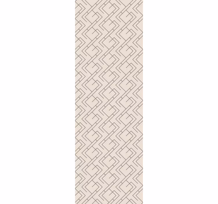 Papel mural geométrico patrón de líneas entrelazadas - TenVinilo