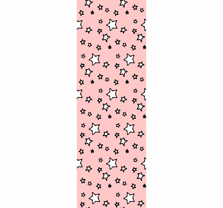 Papel mural bebé diseño de estrellas rosas - TenVinilo