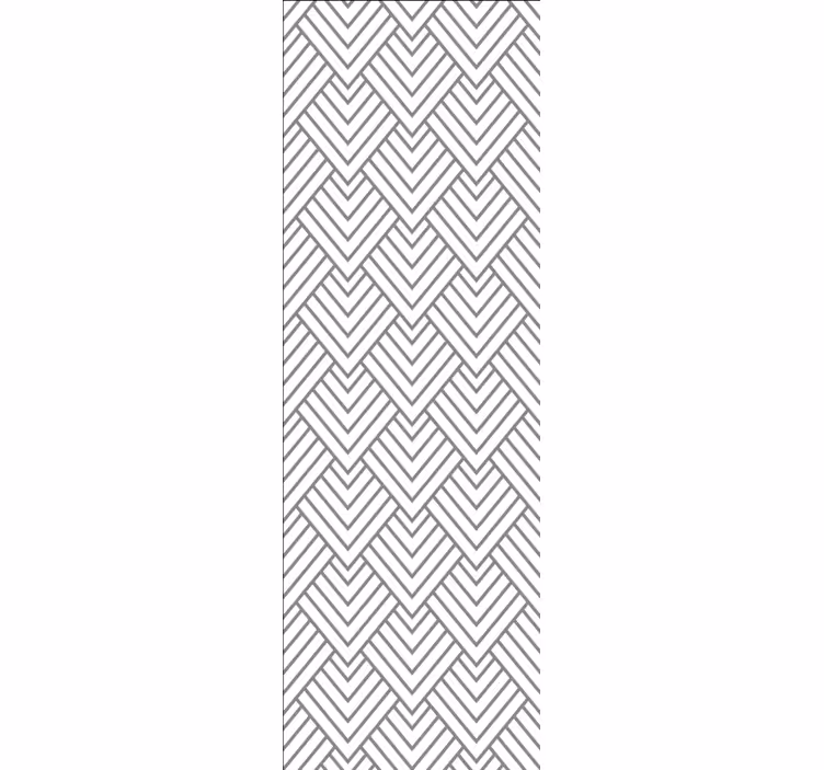 Papel pintado triangulos Patrón geométrico triángulo blanco - TenVinilo