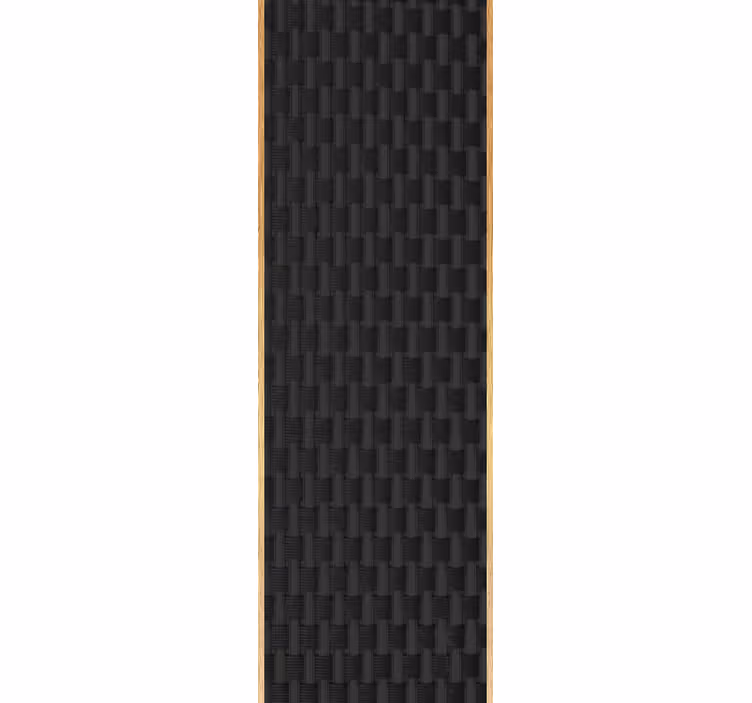 Papel pintado imitación madera Mimbre francés negro estilo madera - TenVinilo