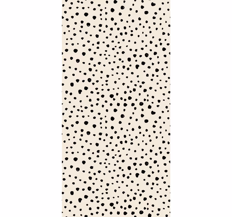 Papel mural topos patrón de puntos negros - TenVinilo
