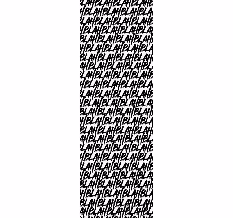 Papel mural letras patrón blahblach - TenVinilo