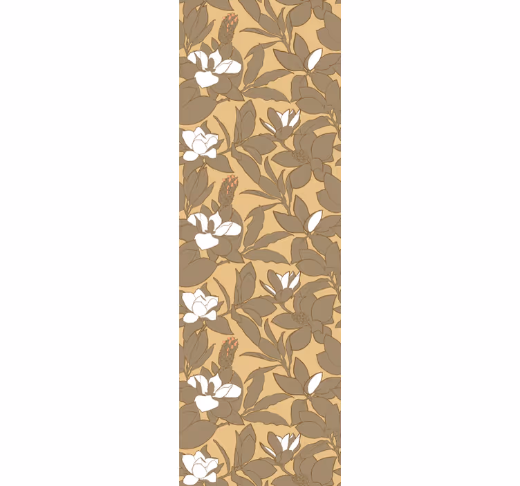Papel mural dormitorio matrimonio magnolia floral decor - TenVinilo