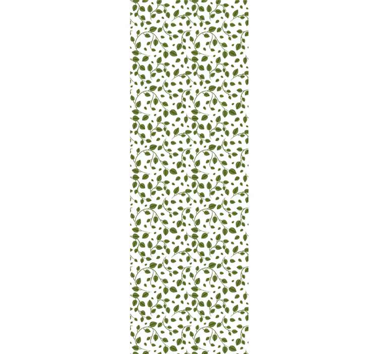Papel mural hojas motivo de enredaderas verdes - TenVinilo
