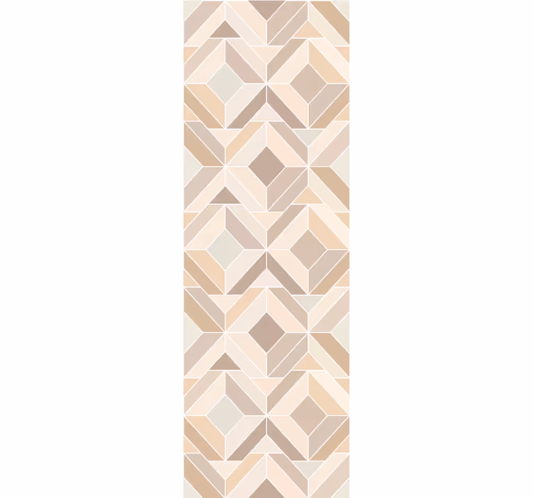 Papel mural geométrico formas en capas beige - TenVinilo