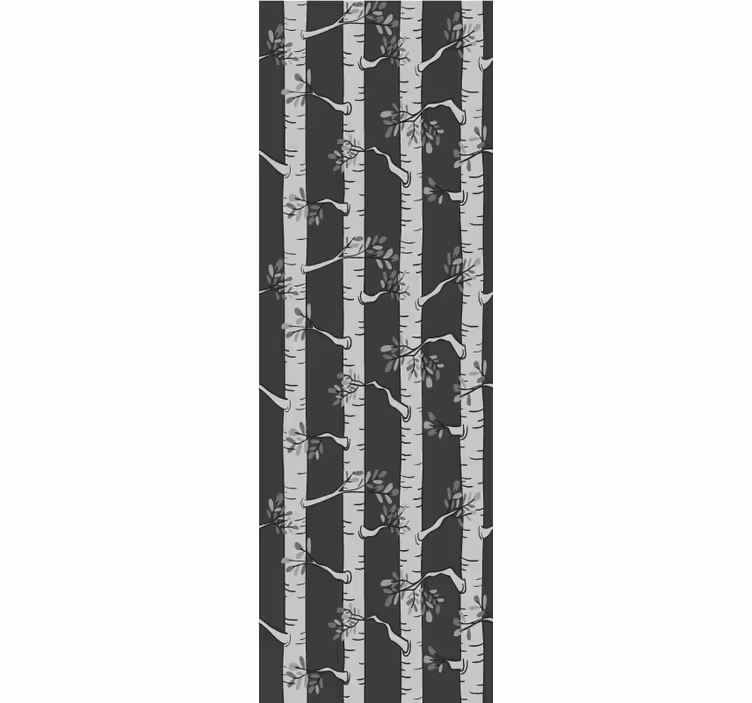 Papel mural árboles elegante bosque de abedules - TenVinilo