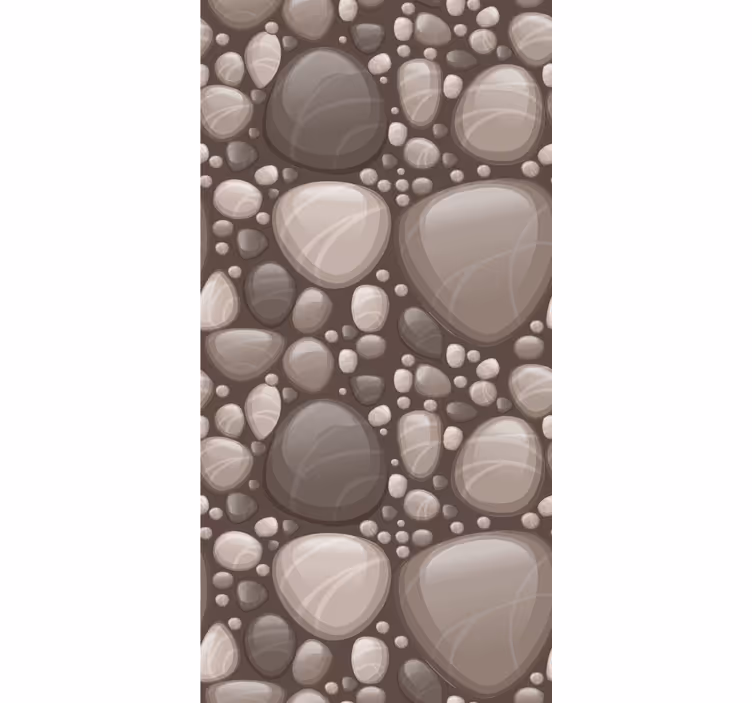 Papel mural piedra disposición de guijarros lisos - TenVinilo