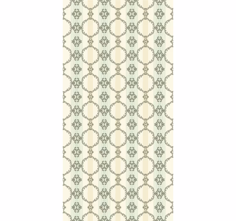 Papel mural azulejos patrones circulares elegantes - TenVinilo
