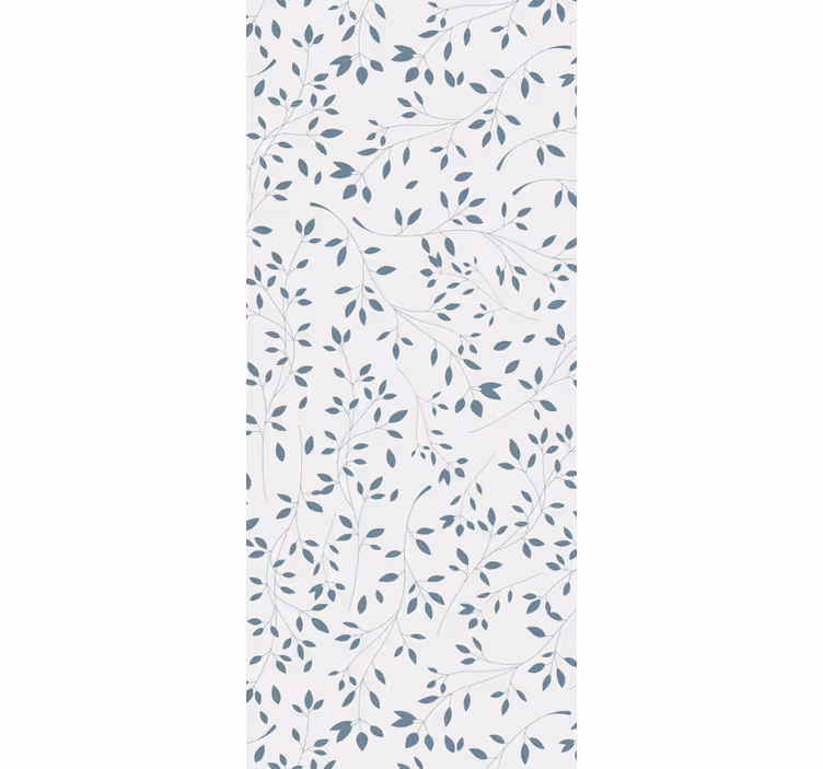 Papel mural hojas patrón de vides minimalista - TenVinilo