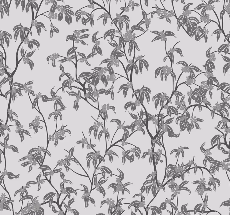 Papel mural cabecera árboles minimalistas - TenVinilo