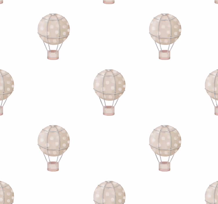Papel mural bebé globos grises - TenVinilo