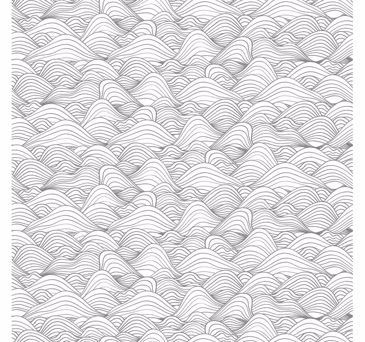 Papel mural cabecera patrón gris ondulado - TenVinilo
