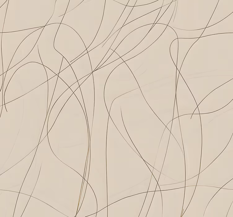 Papel mural abstracto diseño beige líneas finas - TenVinilo