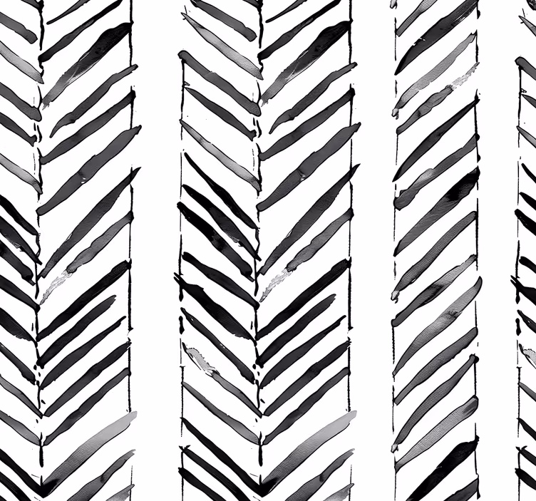 Papel mural oficinas diseño geométrico en blanco y negro - TenVinilo