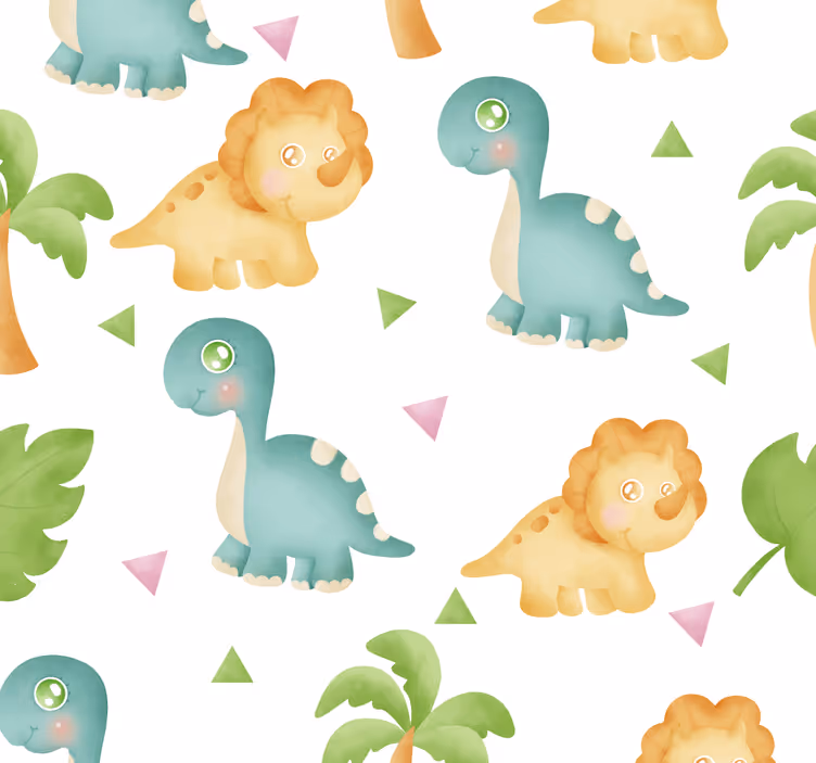 Papel mural dinosaurios tiempo de juego de dinosaurios - TenVinilo