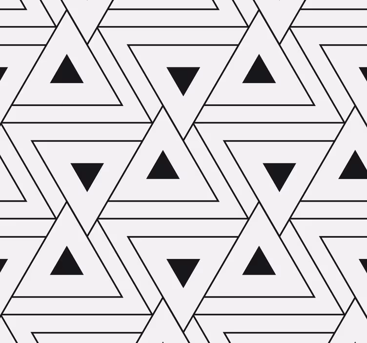 Papel mural geométrico patrón triangular - TenVinilo