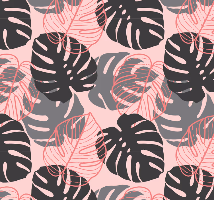 Papel mural hojas monstruo tropical - TenVinilo