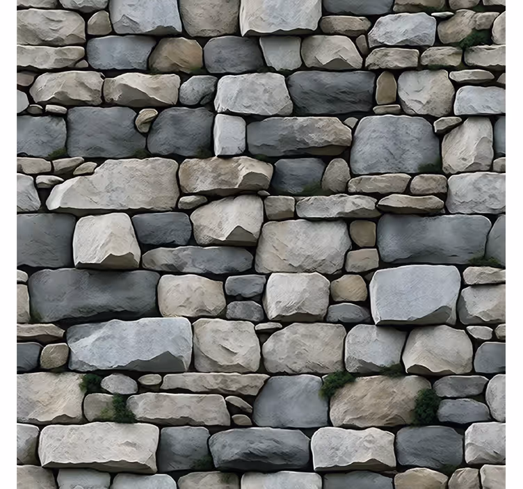 Papel mural piedra patrón realista - TenVinilo