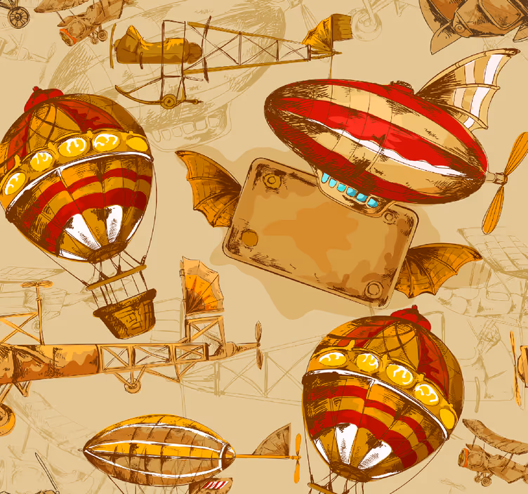 Papel mural infantil delicias metropolitanas - TenVinilo