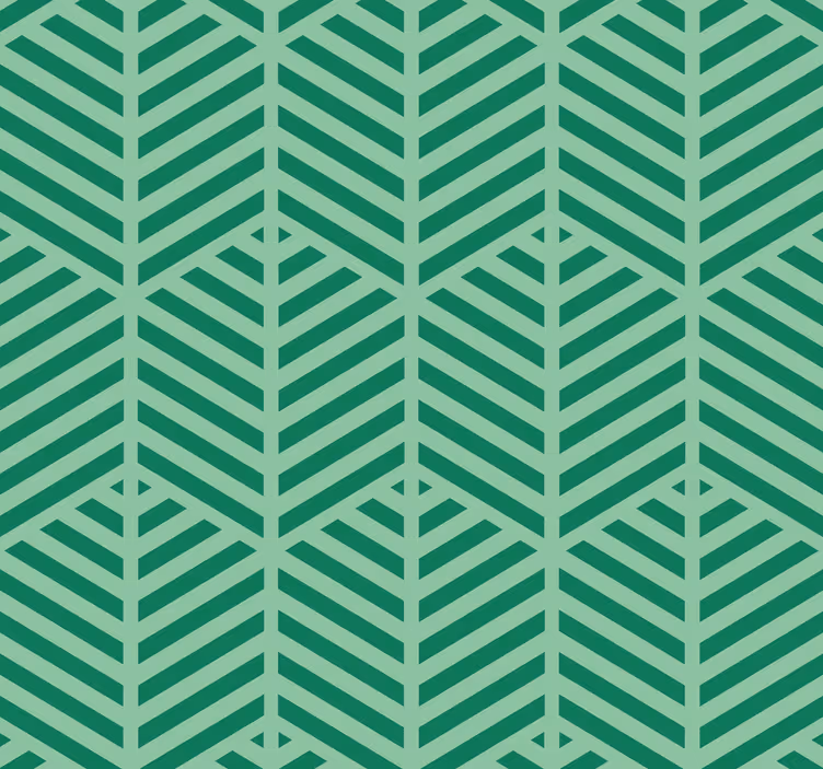 Papel pintado rayas verticales cuadrados verdes - TenVinilo