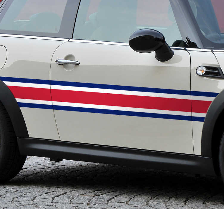 Vinilos para coches franjas Great Britain - TenVinilo