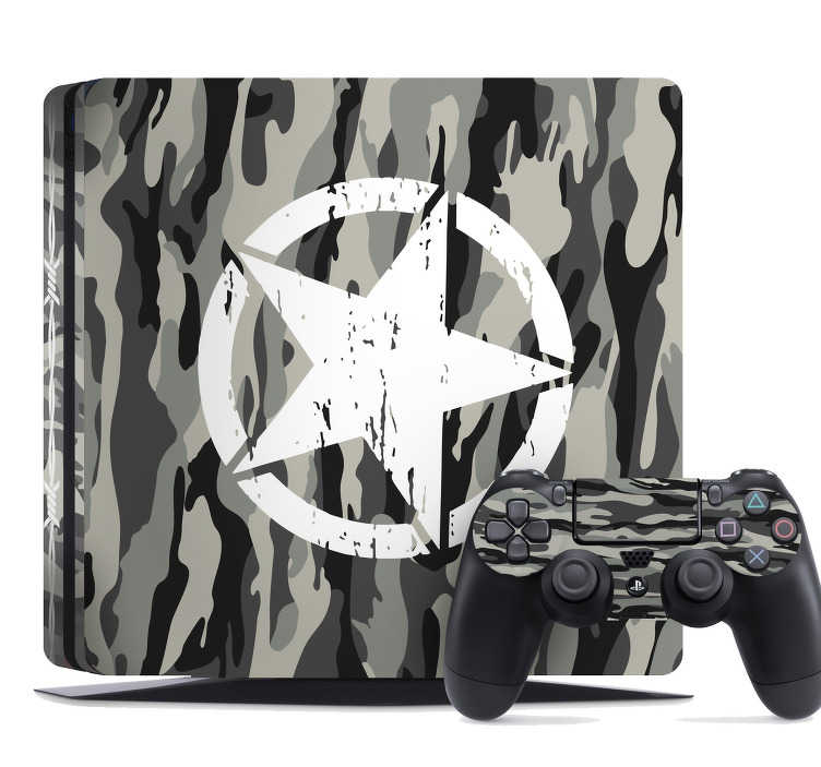 Skin camuflaje urbano PS4 - TenVinilo