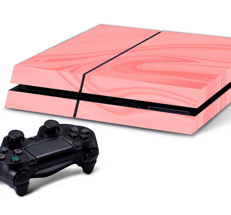 Vinilo para PS4 textura rosa - TenVinilo