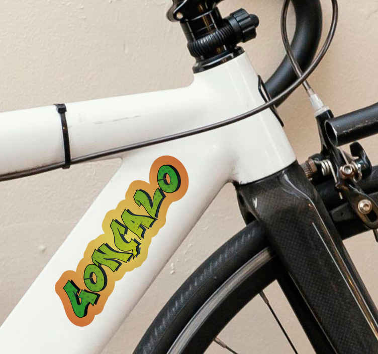 Pegatina para bicicleta grafiti - TenVinilo