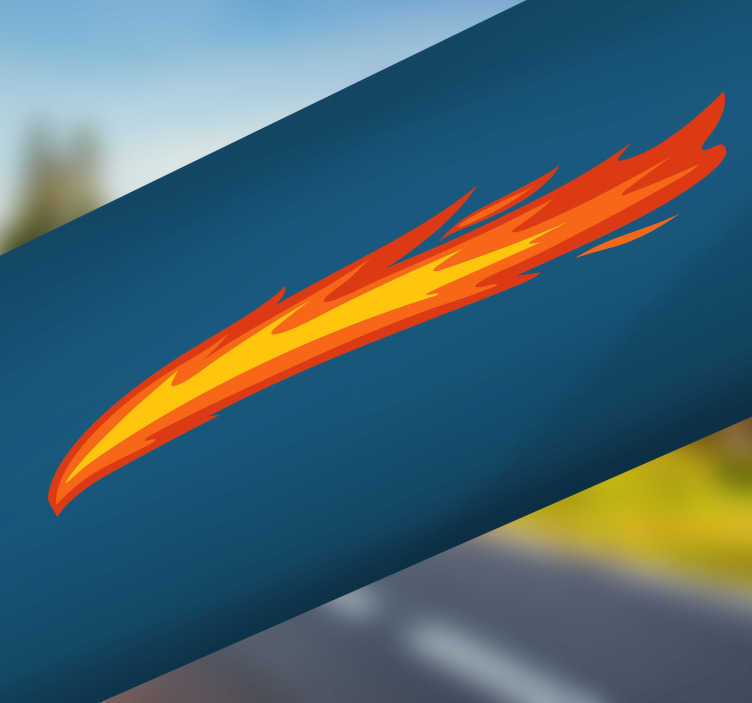 Vinilo para bicicletas decorativo de llama - TenVinilo