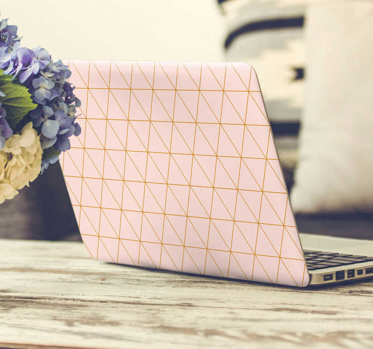 Vinilo adhesivo rosa de portátil  - TenVinilo