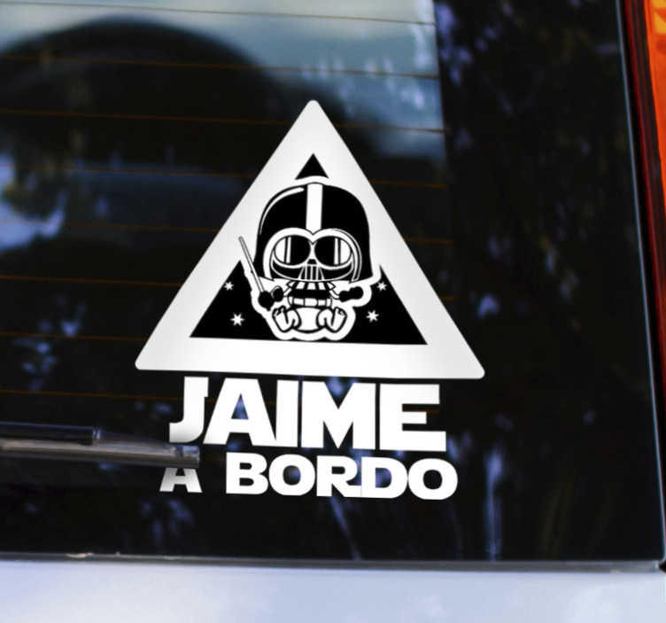 Vinilo decorativo bebé a bordo Star Wars - TenVinilo