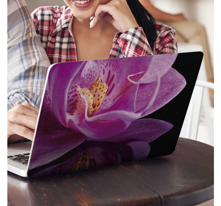 Vinilo orquídea para portátil - TenVinilo