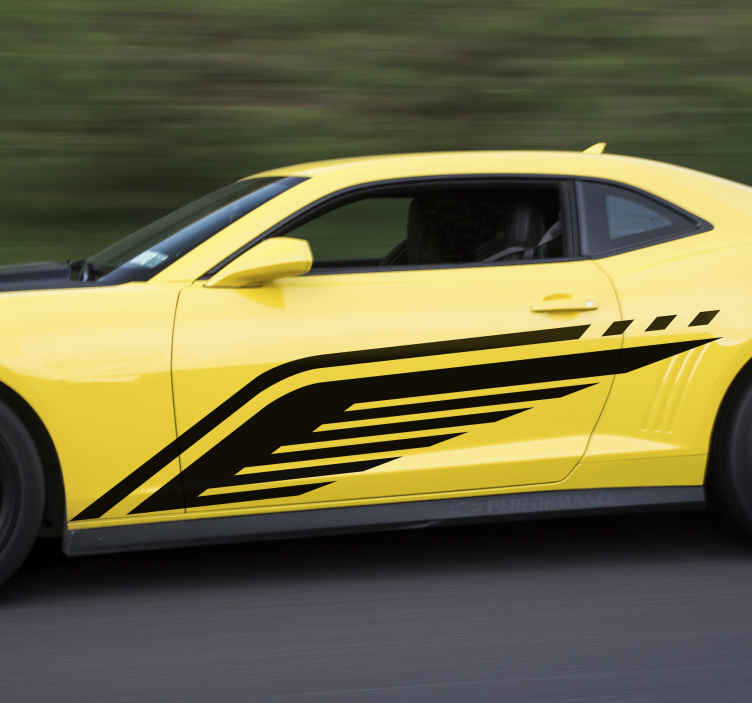 Vinilo coche de carreras de ala - TenVinilo