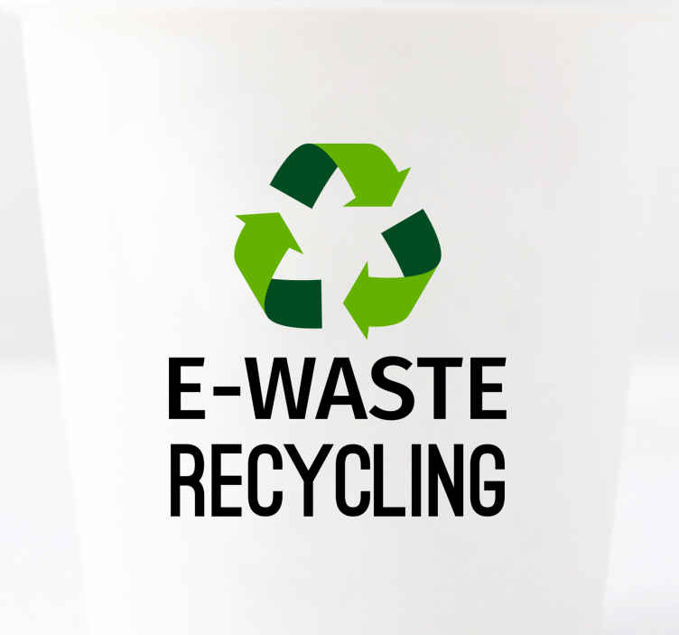 Vinilo reciclaje contenedor residuos - TenVinilo