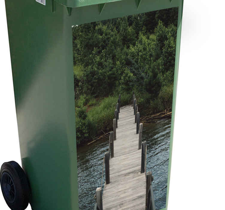 Pegatina reciclaje camino forestal - TenVinilo