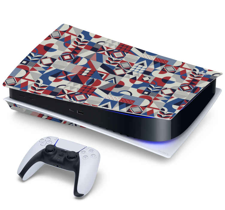 Vinilo PS4 Mosaico de forma geométrica - TenVinilo