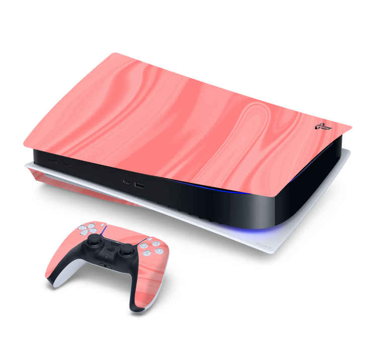 Skin PS5 de tonos rosados - TenVinilo