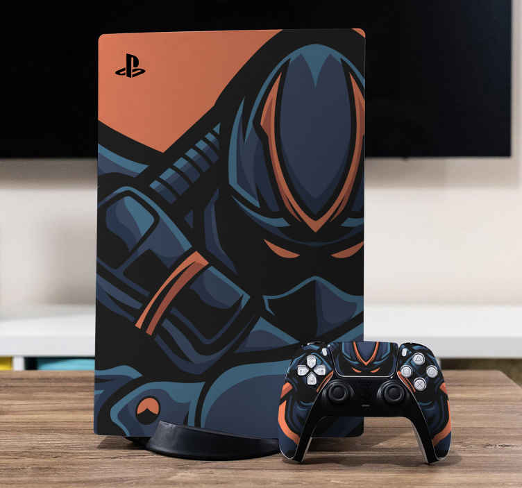 Vinilo PlayStation Juego ninja enojado - TenVinilo