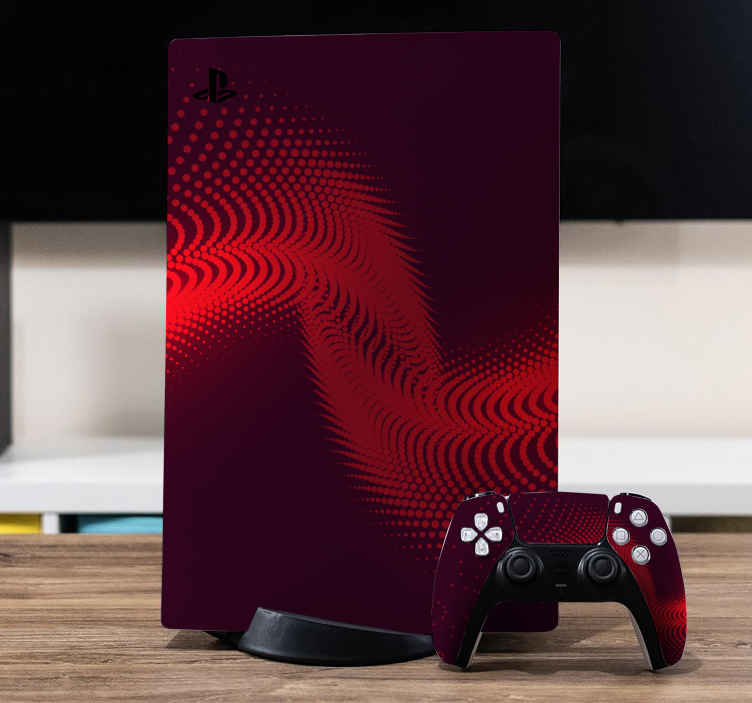 Skin PS5 Ps4 explosión roja - TenVinilo