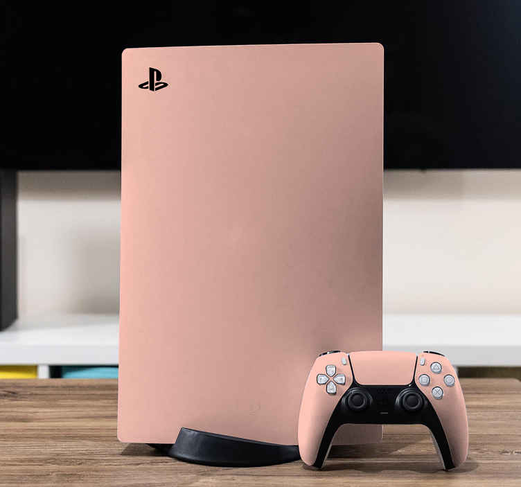 Skin PS5 Ps4 melocotón sólido - TenVinilo