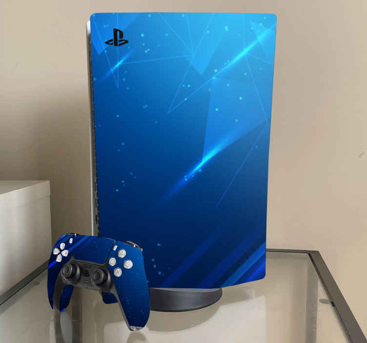 Skin PS5 con tonos azules - TenVinilo